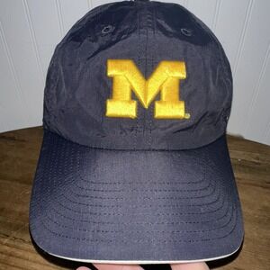 Michigan Wolverines 47 Brand Performance Hat Navy Gold Logo OSFA Adjustable